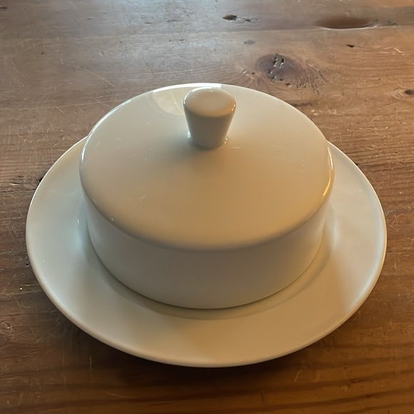 Beautiful White German Made Butter Dish - Picture 10 of 10